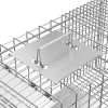 32" Live Animal Cage Trap Heavy Duty Steel Catch Humane Rodent Cage w/Iron Door